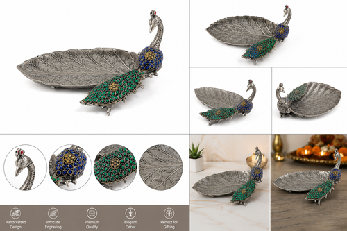 Peacock Decorative Tray
