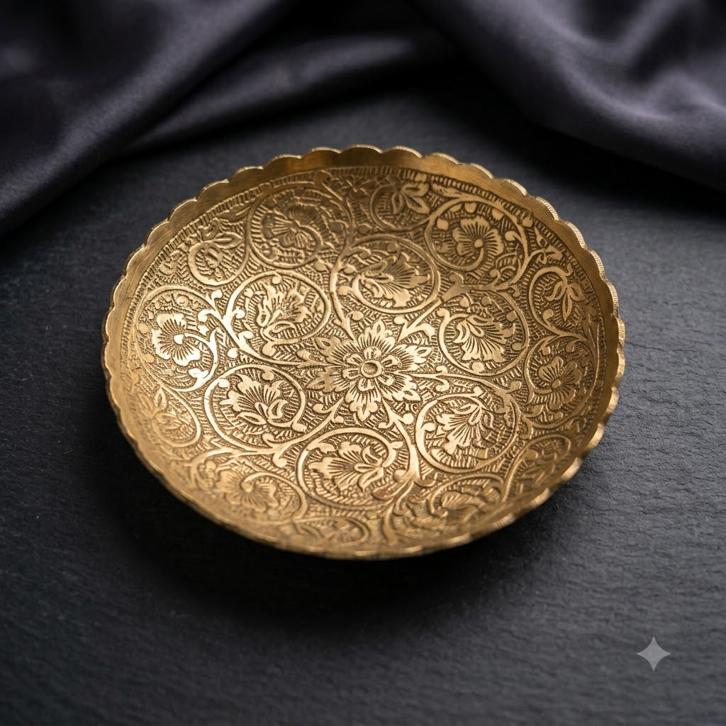 Premium Handcrafted Brass Decorative Plate