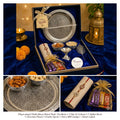 Premium Rakhi Gift Hamper with Filigree-Plated Thali, Dry Fruits, Rakhi & Chocolates | Luxury Raksha Bandhan Gift Set