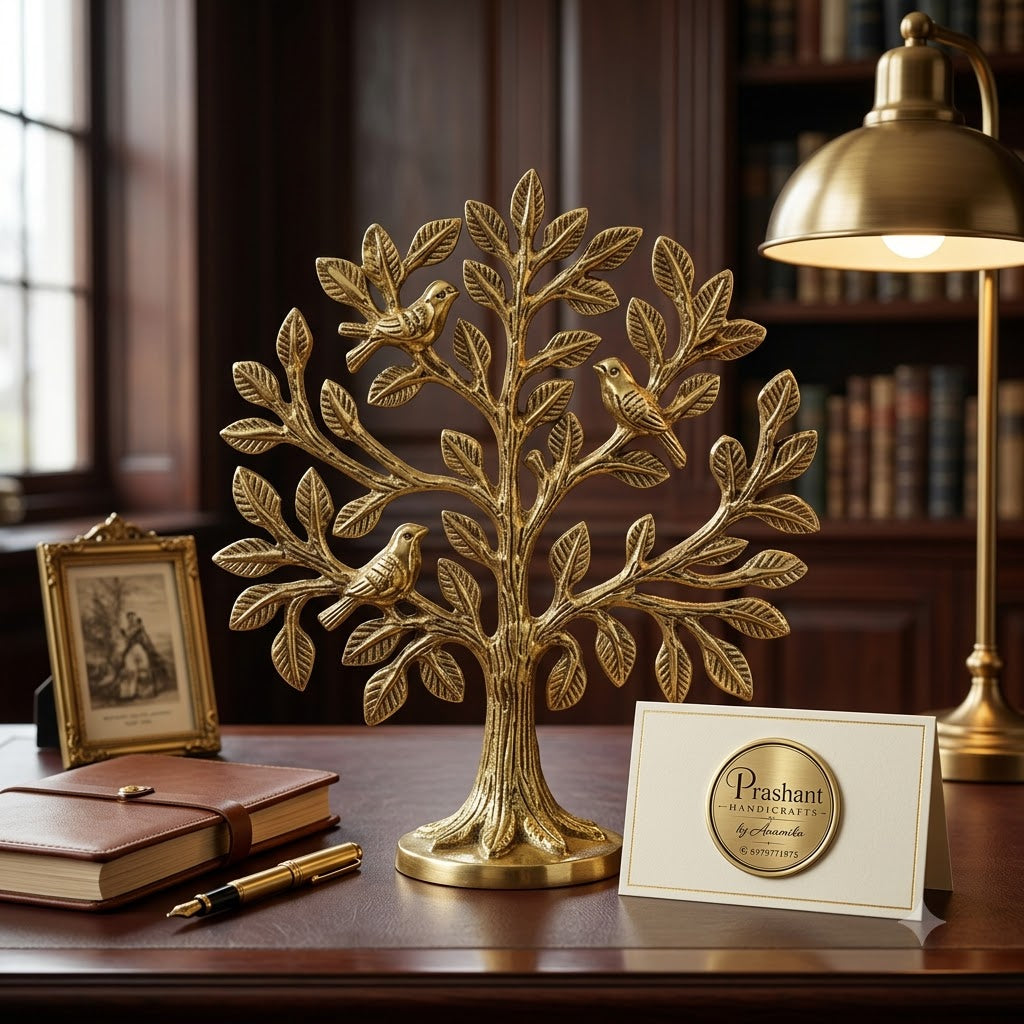Golden Tree of Life Decorative Showpiece