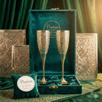 Elegant Handcrafted Champagne Flute Gift Set