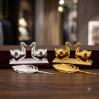 Premium Decorative Duck Kumkum Holder Set with Wooden Box