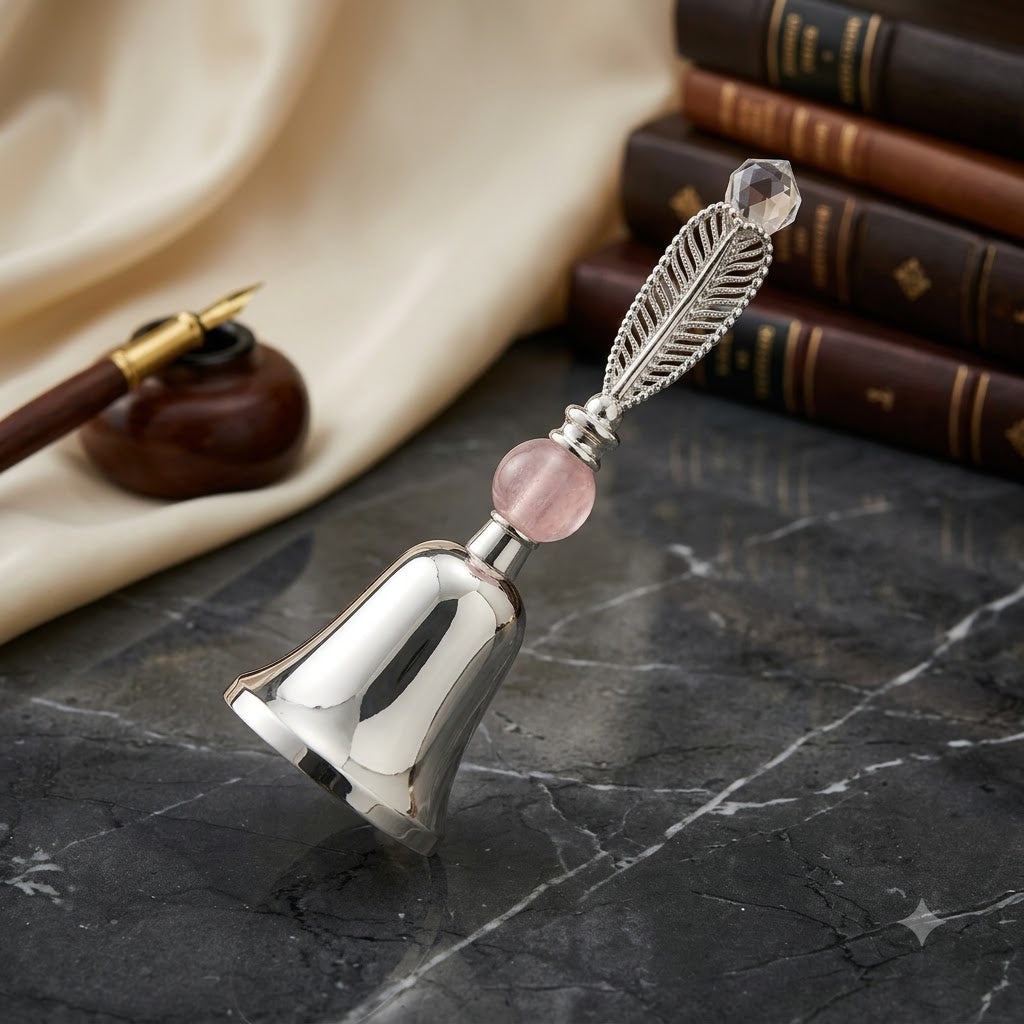 Premium Silver Plated Hand Bell (Ghanti)