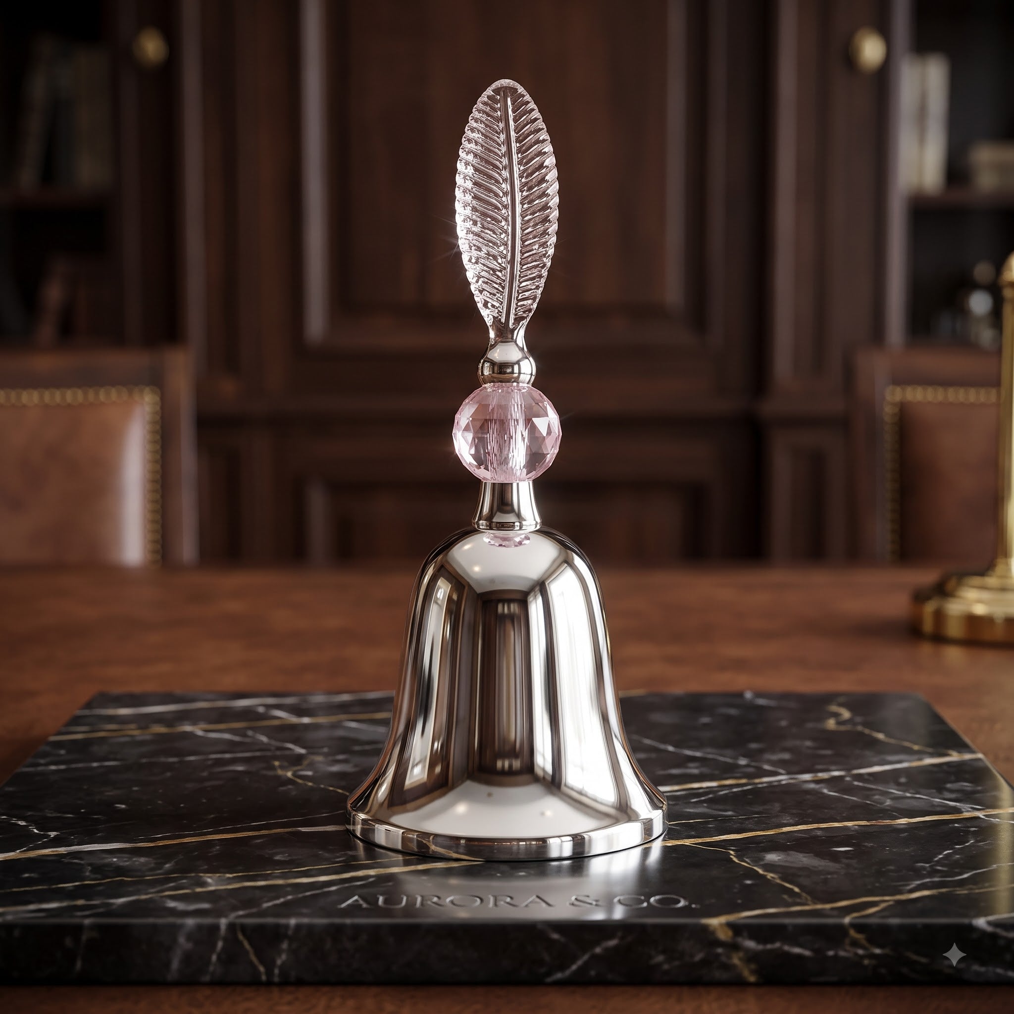 Premium Silver Plated Hand Bell (Ghanti)